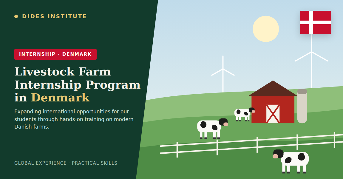 DIDES Expands International Opportunities Through Livestock Farm Internship Program in Denmark